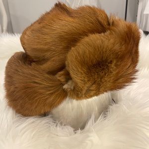 Red Fox fur Hat from DPR KOREA